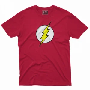 camiseta de flash estampad en color rojo