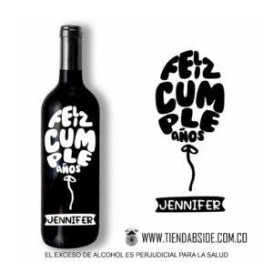 Botella... Cumpleaños Globo